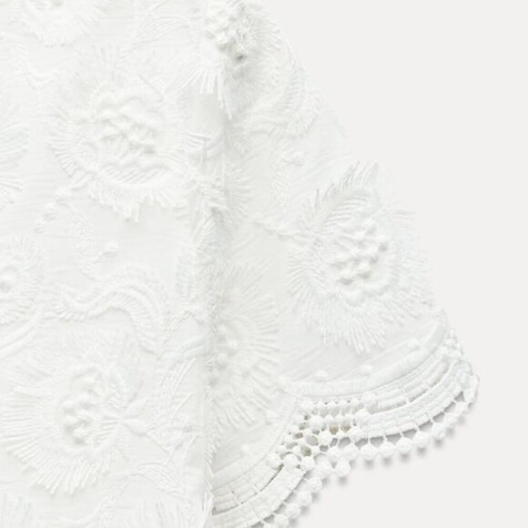 Zara FRINGED MINI DRESS - Picture 8 of 9